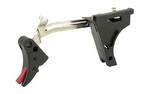 ZEV Technologies Fulcrum Drop in Trigger Kit, Adjustable 2-6 lbs Fits Glock 10MM Gen 1-3, Black w/ Red Safety ZT-FUL-ADJ-DRP-10-B-R
