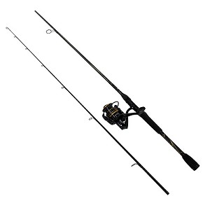 Abu Garcia 1400541 Pro Max Spinning Combo 30, 5.1:1 Gear Ratio, 6'6" Length, 2 Piece Rod, 6-12 lb Line Rate, Medium Power