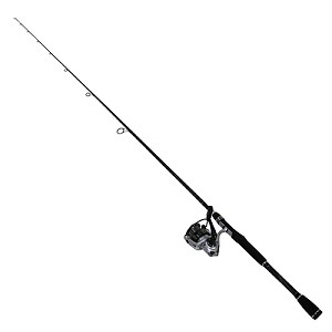 Abu Garcia 1400545 Silver Max Spinning Combo 30, 5.1:1 Gear Ratio, 6'6" Length, 1 Piece Rod, 6-12 lb Line Rate, Medium Power