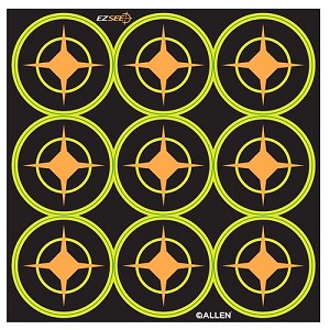 Allen Company 15252 EZ Aim Targets Splash 2" Round Aiming Dots, Per 12 (9 Targets Per Sheet, Total of 108 Targets)