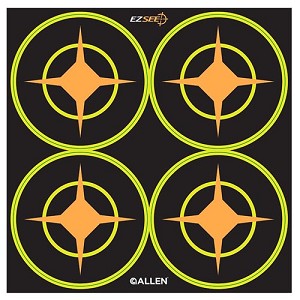 Allen Company 15253 EZ Aim Targets Splash 3" Round Aiming Dots, Per 12 (4 Targets Per Sheet, Total of 48 Targets)