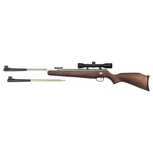 Beeman 10774GP Silver Kodiak X2 DC Dual Caliber 4x32mm with Mounts, European Hardwood Stock