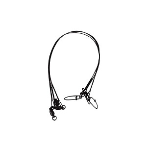 Berkley 1011690 Wire-Wound Steelon Leaders 12" Length, 45 lb Line Tested, Black, Per 3