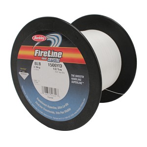 Berkley 1197256 FireLine Fused  SuperLine Crystal Line Spool 1500 Yards, 0.007" Diameter, 8 lb Breaking Strength, 3 lb Super Line Mono Equiv