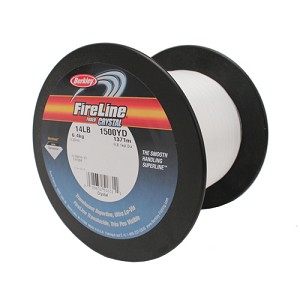Berkley 1197258 FireLine Fused  SuperLine Crystal Line Spool 1500 Yards, 0.009" Diameter, 14 lb Breaking Strength, 6 lb Super Line Mono Equiv
