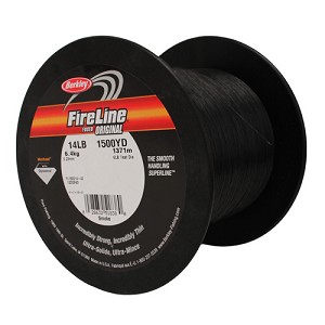 Berkley 1200563 FireLine Fused Original Line Spool 1500 Yards, 0.009" Diameter, 14 lb Breaking Strength, Smoke