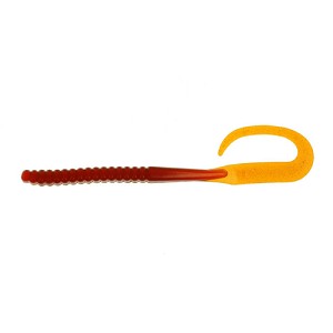 Berkley 1307523 PowerBait Power Worm Soft Bait 10" Length, Motor Oil, per 8