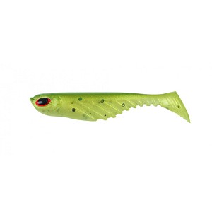 Berkley 1307707 PowerBait Ripple Shad 4" Length, Green Back Pearl, Per 7