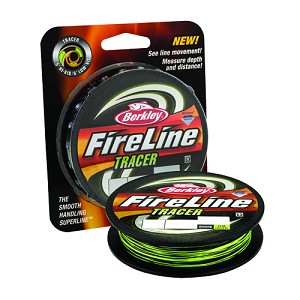 Berkley 1343900 FireLine Fused Tracer Superline Line Spool 1500 Yards, 0.015" Diameter, 30 lb Breaking Strength, Smoke/Flame Green