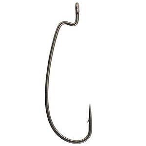 Berkley 1362187 Fusion19 Hooks Offset Worm Size 3/0, Smoke Satin, Per 6