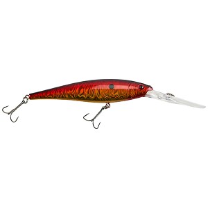 Berkley 1373185 Flicker Minnow Pro Slick Hard Bait 4 1/2" Length, 2 Hooks, Slick Sunset, Per 1