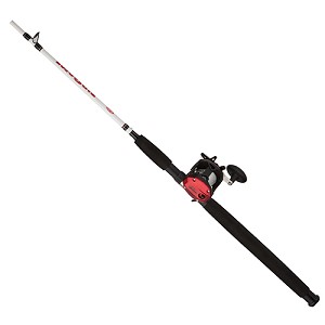 Berkley 1404095 Big Game Baitcast Combo 5.1:1 Gear Ratio, 1 Bearing, 7' Length, 2pc Rod, Medium/Heavy Power, Right Hand