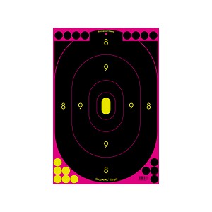 Birchwood Casey 34633 Shoot-N-C Targets: Silhouette 12" x 18", Pink (Per 100)