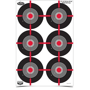 Birchwood Casey 35703 Dirty Bird Paper Targets 12" x 18", Multiple Bull's-Eye (Per 100)