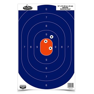 Birchwood Casey 35720 Dirty Bird Blue/Orange Silhouette 12" x 18" (Per 50)