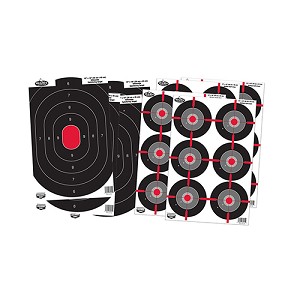 Birchwood Casey 35725 Dirty Bird Combo 12" x 18",  4 Dirty Bird Silhouette and 4 Dirty Bird Multiple Bull's-eye Targets