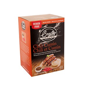 Bradley Technologies BTCC48 Smoker Bisquettes Chili Cumin, 48 Pack