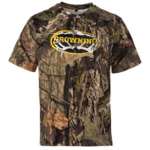 Browning 3017542804 Graphic T-Shirt, Short Sleeve Sheds Antler, Mossy Oak Break-Up Country, X-Large