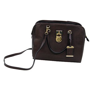 Bulldog Cases BDP-028 Purse Satchel Style with Holster, Chocolate Brown