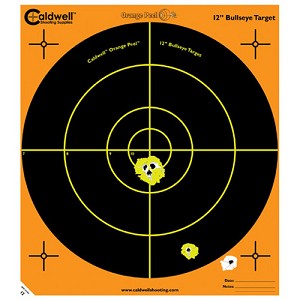 Caldwell 120556 Orange Peel Bulls-Eye 5 Sheets, 12"