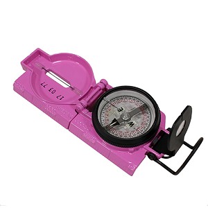 Cammenga 27PKCS Lensatic Compass Phosphorescent, Breast Cancer Pink