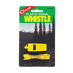 Coghlans 9420 Signal Whistle Yellow Plastic 