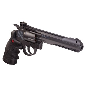 Crosman CRVL357B SR 357 CO2 Revolver 4.5mm, 6 Round, Black Metal 
