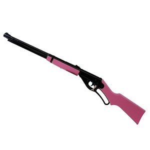Daisy 994998-403 1998 Youth Lever Action Air Rifle, 177cal BB, PinkWood Stock with Fun Kit 