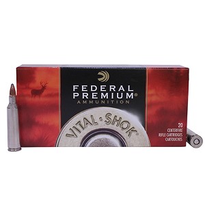 Federal Cartridge P22250G 22-250 Remington Premium Vital-Shok, 60 Grains, Nosler Partition, Per 20