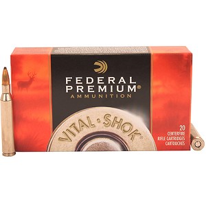 Federal Cartridge P2506C 25-06 Remington Premium Vital-Shok, 117 Grains, Sierra GameKing Soft Point Boat Tail, Per 20