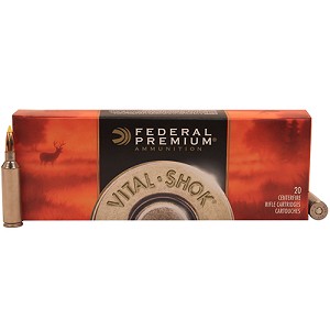 Federal Cartridge P270WSMB 270 Winchester Short Magnum Premium Vital-Shok, 130 Grains, Nosler Ballistic Tip, Per 20