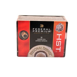 Federal Cartridge P45HST2S 45 Automatic Premium Personal Defense, 230 Grains, HST, Jacketed Hollow Point, Per 20