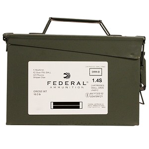 Federal Cartridge XM855LC1AC1 5.56mm 62gr SC FMJ Ammo Can/420 w/Stripper Clips