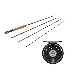 Fenwick 1370762 Medalist Fly Kit 5/6 Reel Size, 1.1:1 Gear Ratio, 9' Length, 4 Piece Rod, 8wt Line Rating