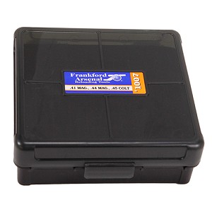 Frankford Arsenal 1083800 Hinge Top Ammunition Box .44 Special to .44 Magnum Calibers, Holds 100 Rounds
