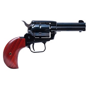 Heritage RR22MB3BH Rough Rider Small Bore Revolver .22 Combo, 3 1/2" Barrel, 6 Rounds, Open Fixed Sight, CocoBolo Grip, Blue Finish