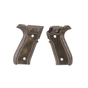 Hogue 92158 Arex Rex Zero 1 Grips Checkered G10, G-Mascus, Green