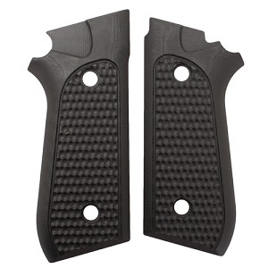 Hogue 99139 Taurus PT99+ Grips w/Decocker Piranha G-10 Solid Black