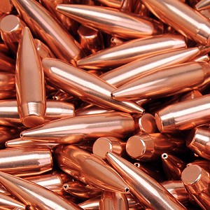Hornady 30501B .30 Caliber (0.308" Diameter) Bullets Match, 168 Grains, Hollow Point Boat Tail (HPBT), Per 1800