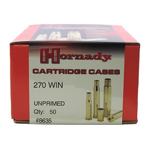 Hornady 8635 Unprimed Brass 270 Winchester (Per 50)