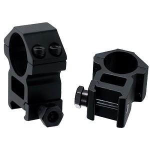 Leapers Inc. - UTG RGWM-25H4 1", 2 Pieces, High Profile Picatinny/Weaver 