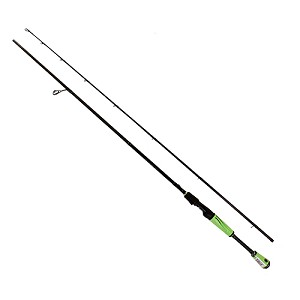 Lews Fishing MH66MS-2 Mach Speed Stick Spinning Rod 6'6" Length, 2 Piece Rod, 4-12 lb Line Rate, 1/8-1/2 oz Lure Rate, Medium Power