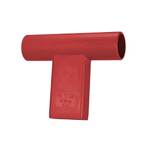 Mako Group TJ - R "T" Connector for Round Target Pole Red