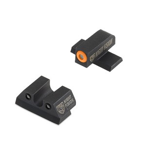 Night Fision SIG-176-007-OGZG Perfect Dot Night Sight Set, Sig Sauer .40 S&W & .45 ACP Caliber P-Series Front, U Rear, Orange Front with Green Tritium, Black Rear with Green Tritium