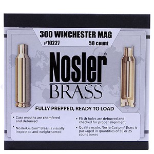 Nosler 10227 Custom Reloading Brass 300 Winchester Magnum. Per 50