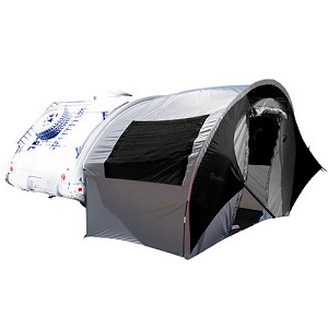 PahaQue STTAB-B TAB Trailer Side Tent for NuCamp, Little Guy, Dutchman Regular TAB Trailers Silver/Black