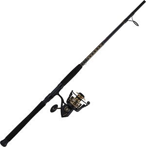 PENN 1338228 Battle II Spinning Combo 4000, 6.2:1 Gear Ratio, 7' Length, 1 Piece Rod, 10-17 lb Line Rate, Medium Power