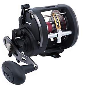PENN 1366186 Warfare Level Wind Conventional Reel 15, 5.1:1 Gear Ratio, 29" Retrieve Rate, 15 lb Max Drag, Right Hand, Boxed