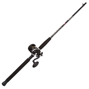 PENN 1404030 Rival Level Wind Conventional Reel 30, 3.9:1 Gear Ratio, 6'6" 1pc Rod, 20-50 Line Rate, Medium/Heavy Power