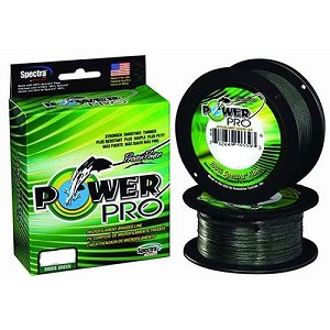 Power Pro 21100053000E PowerPro Braided Line 3000 Yards. 5 lbs Tested, 0.004" Diameter, Green